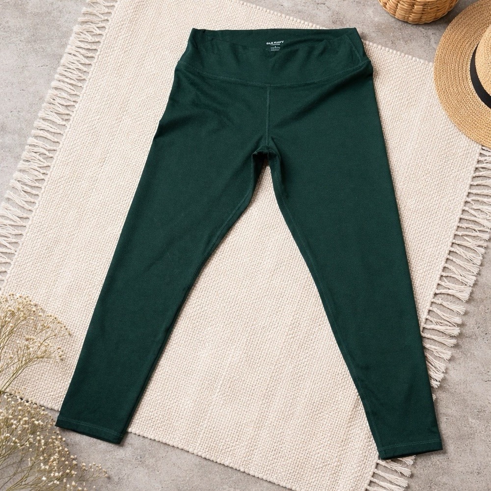 Old Navy Leggings Womens Large Green CloudComfy Extra High Rise Yoga Pants